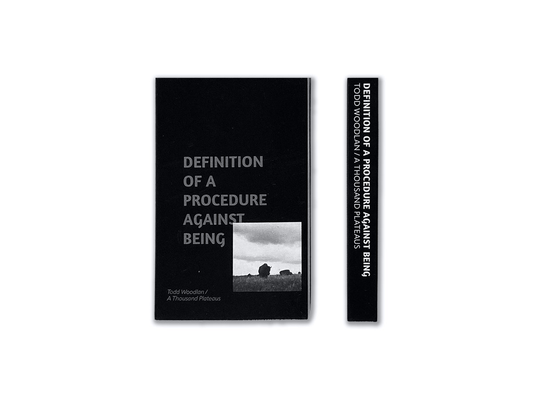 A Thousand Plateaus "Definition of a Procedure Against Being" Cassette