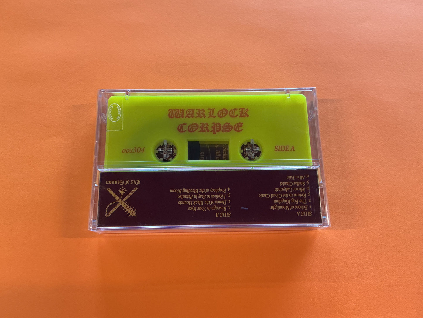 WARLOCK CORPSE "Prophecy of the Bleeding Bloom" Cassette Tape (Труп Колдуна)