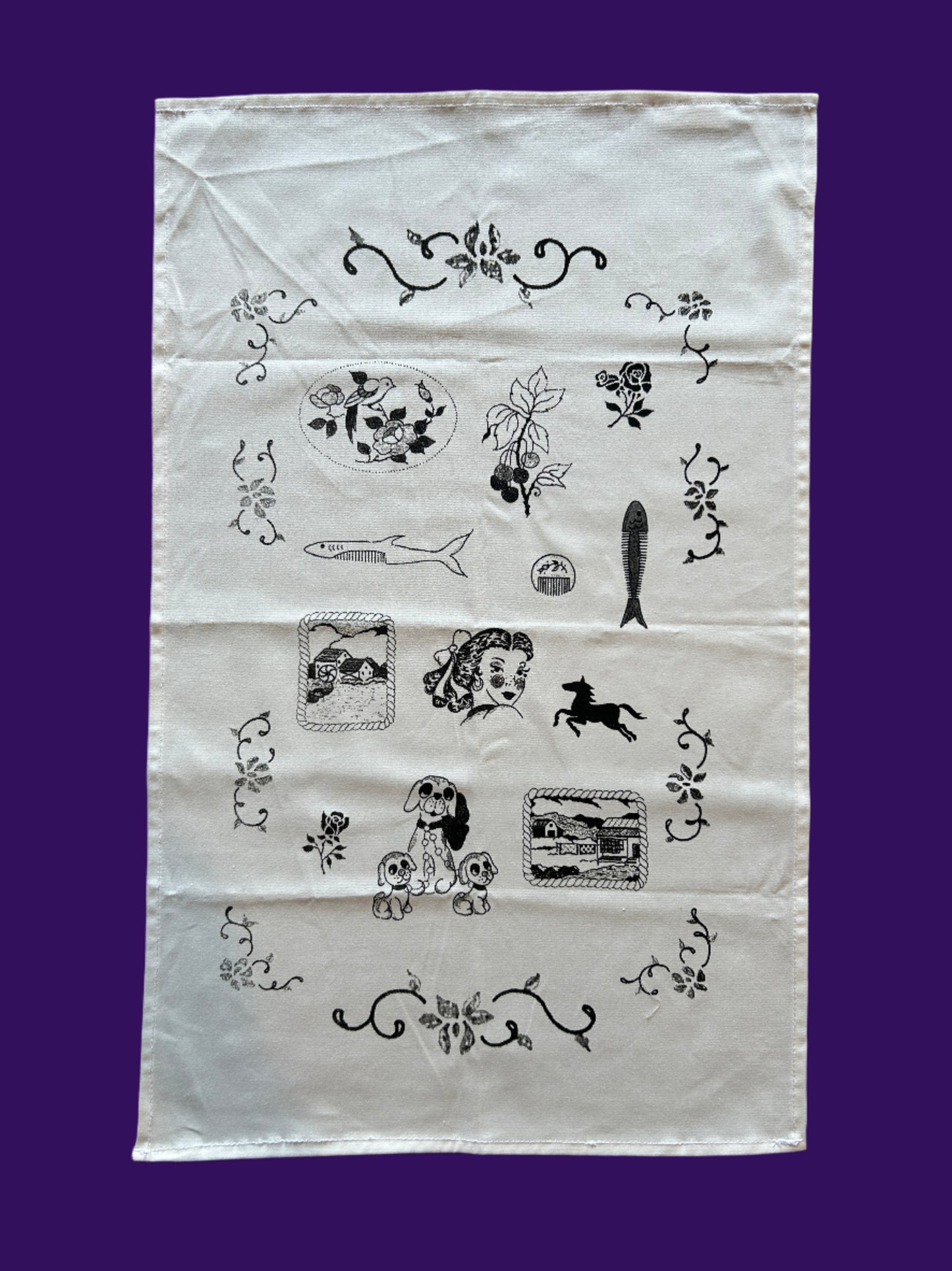 Pitted Plum Flash Sheet Flag