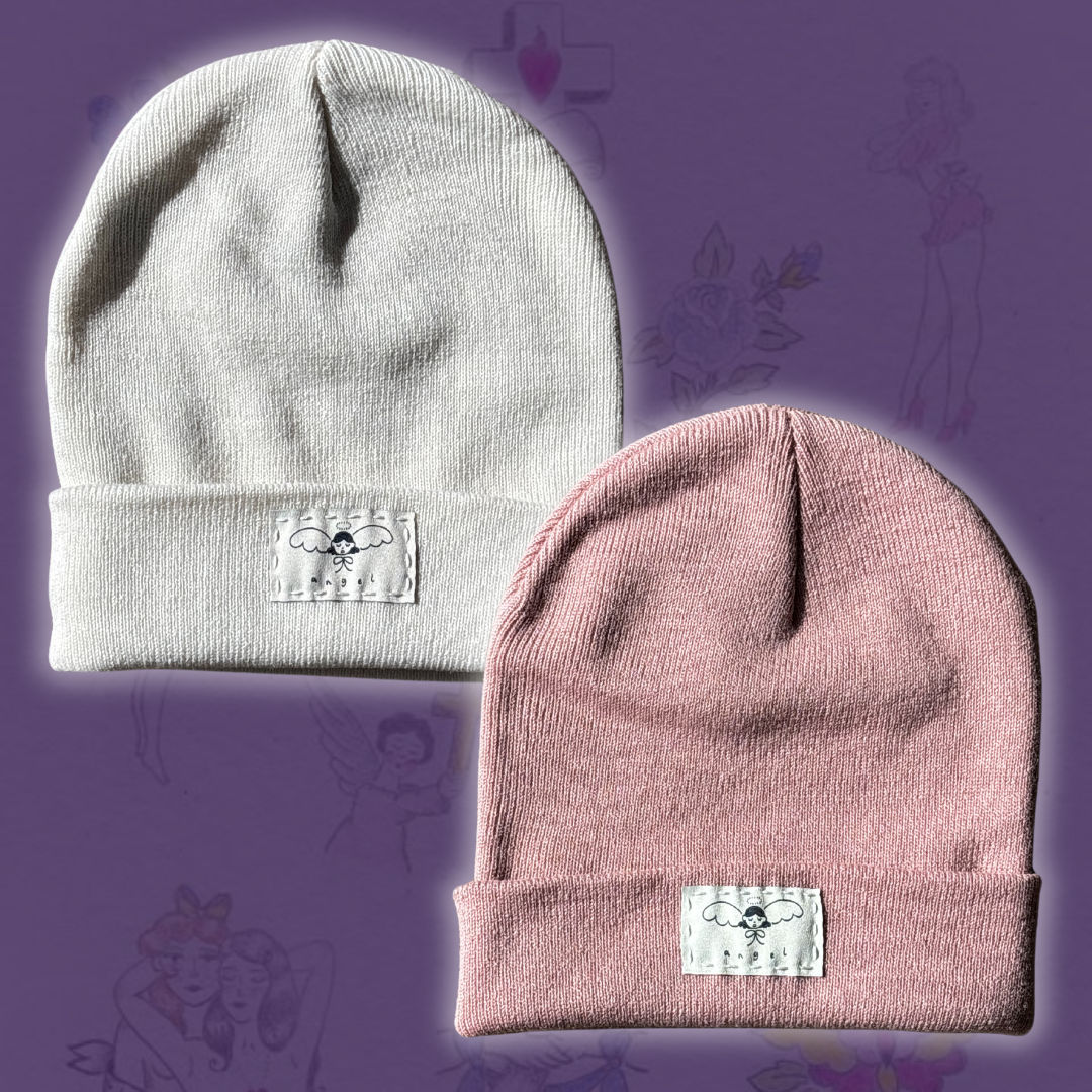Pitted Plum Angel Cuff Beanie