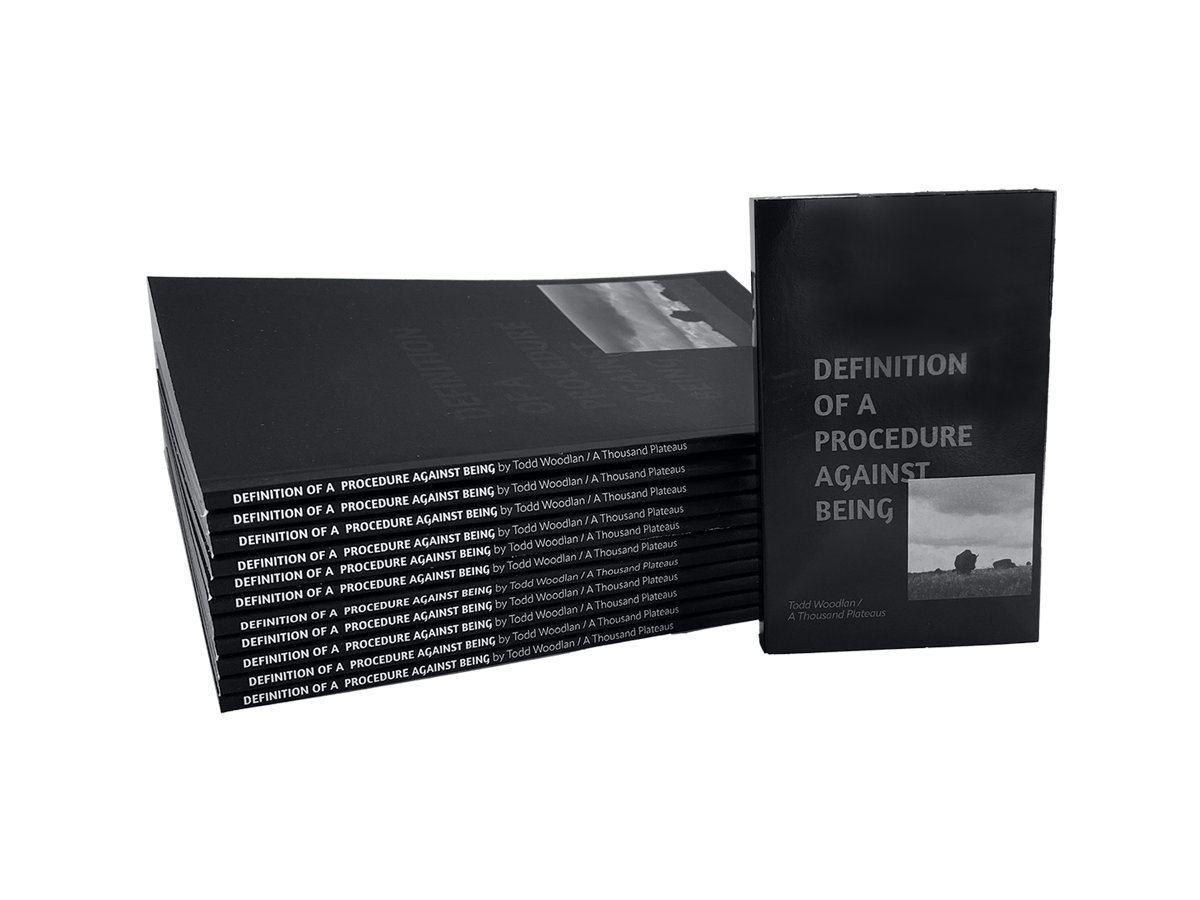 A Thousand Plateaus "Definition of a Procedure Against Being" Photo Zine