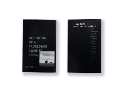 A Thousand Plateaus "Definition of a Procedure Against Being" Cassette