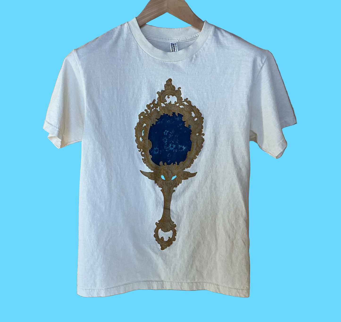 Rachel Rector Gold Mirror Flowers VI Cyanotype Tee
