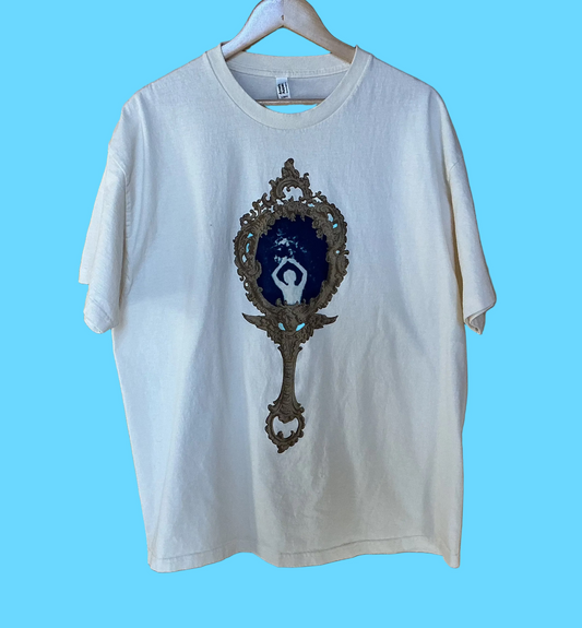 Rachel Rector Gold Mirror Silhouette I Cyanotype Tee