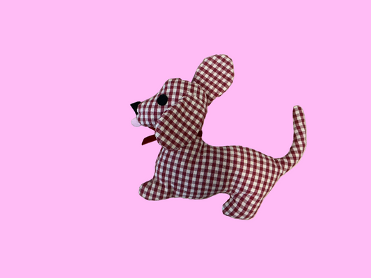 Tallie Nooooo Reclaimed Fabric Puppy Stuffies