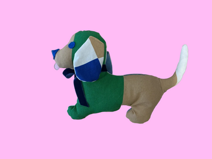 Tallie Nooooo Reclaimed Fabric Puppy Stuffies