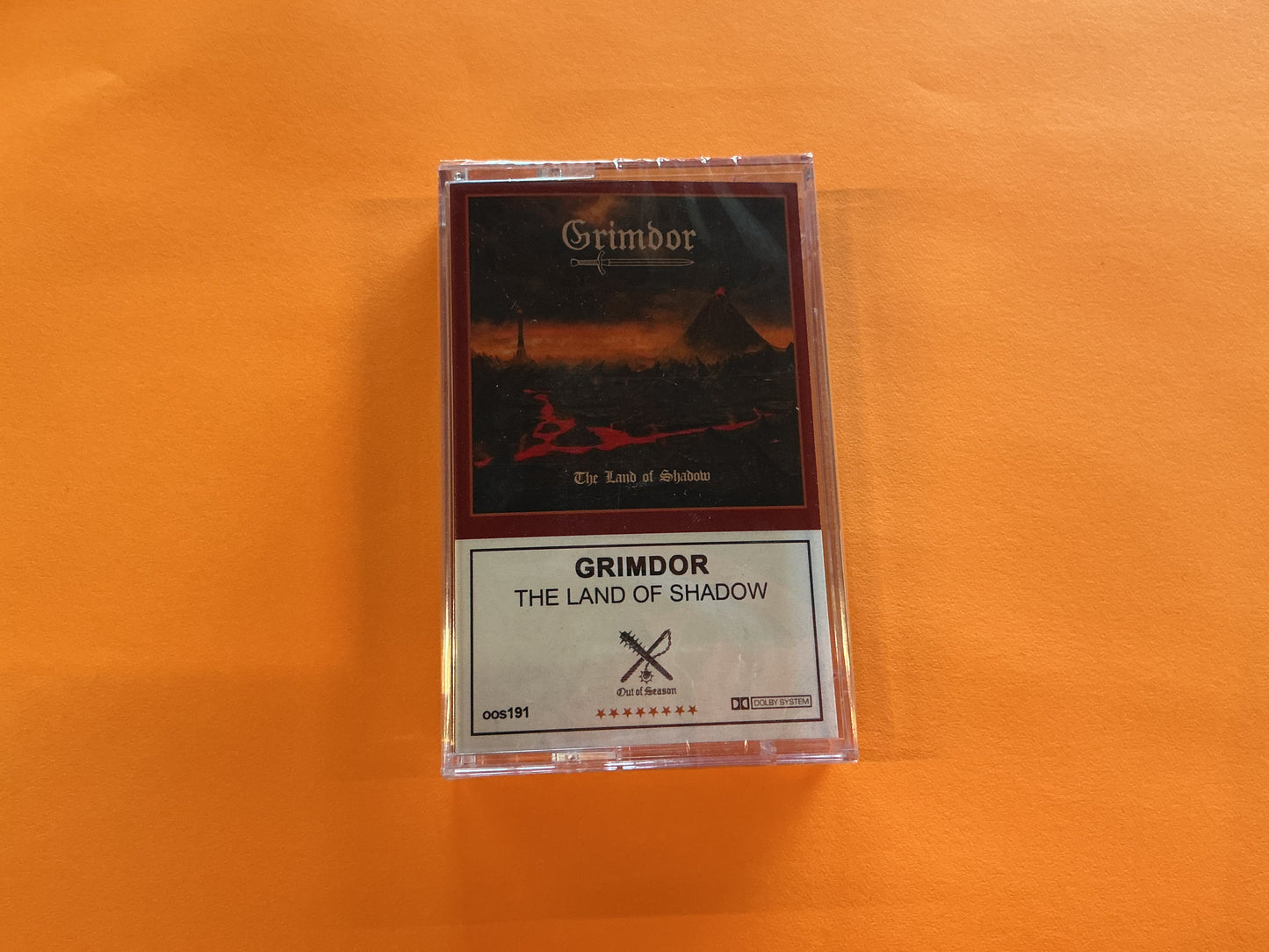 GRIMDOR "The Land of Shadow" cassette tape