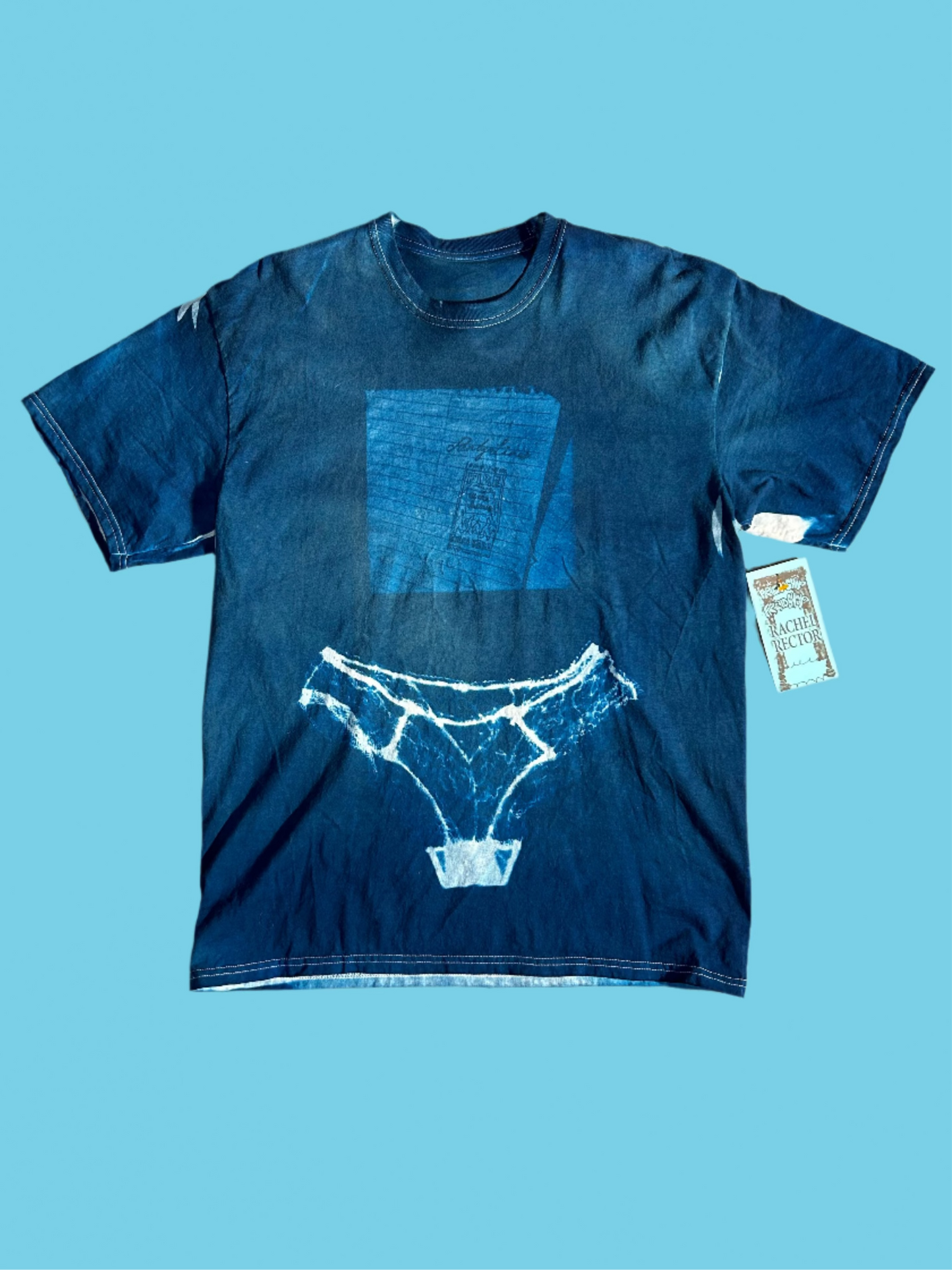 Rachel Rector Panty Lines Cyanotype Tee