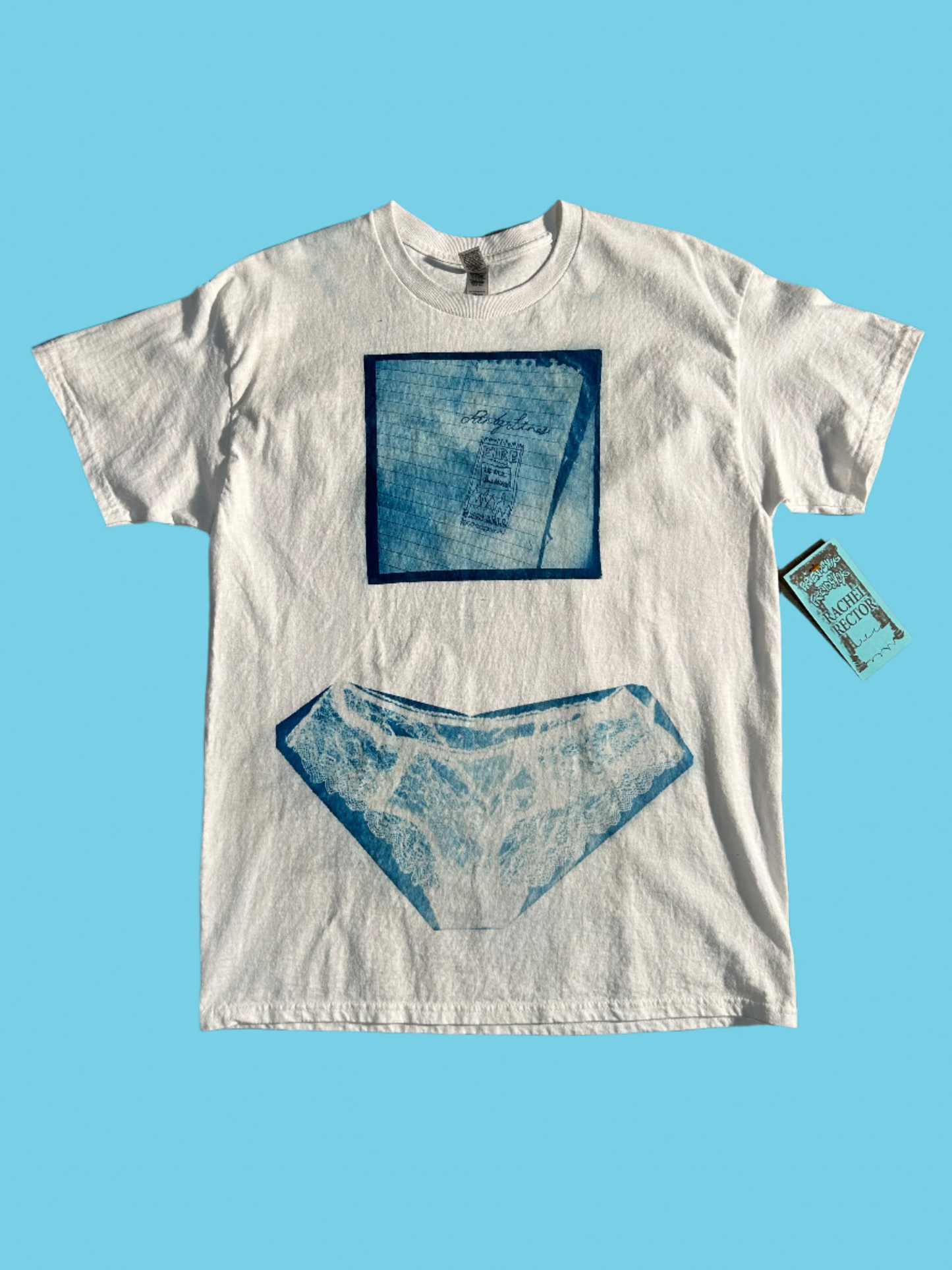 Rachel Rector Panty Lines Cyanotype Tee