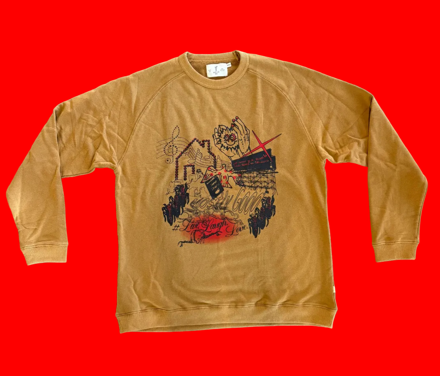 *•.¸♡ GoodBye ♡¸.•* - Mustard Brown Sweatshirt Size 3X