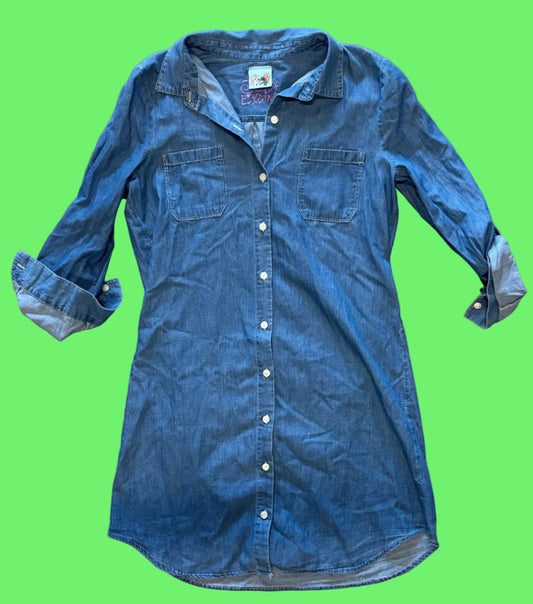 Take Care Denim Dress - Size M