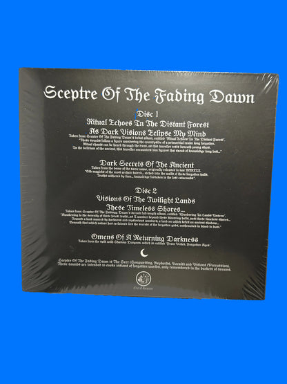 cd with white text on a white background cd sceptre of the fading dawn