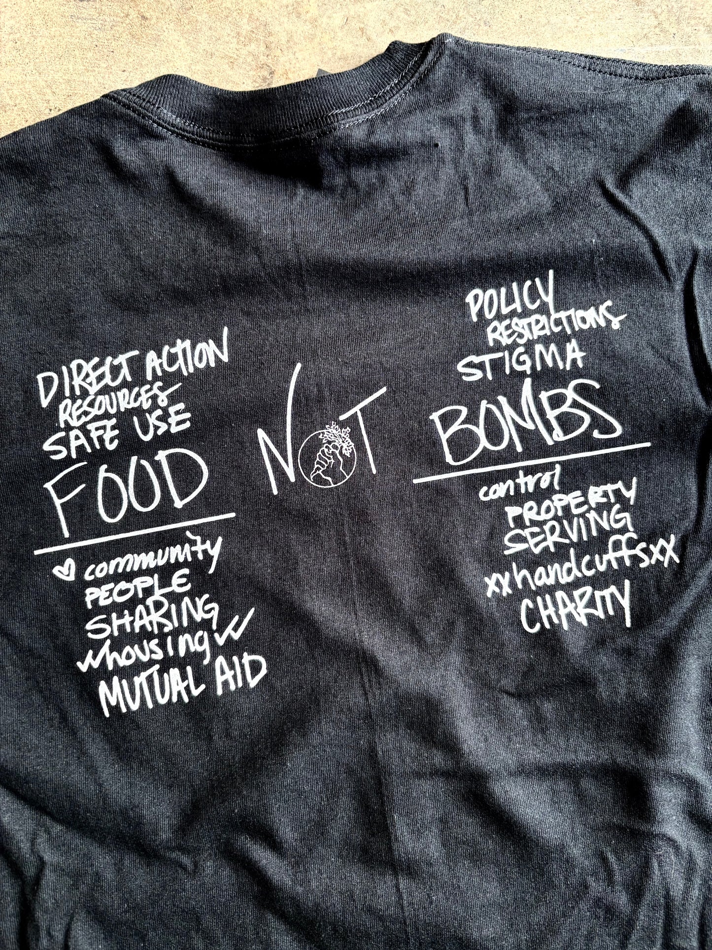 Tulsa Food Not Bombs Priorities Tee
