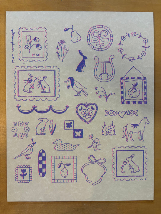 Pitted Plum Flash Sheet Riso 2-Pack