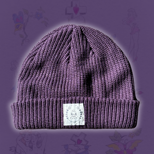 Pitted Plum Oh Fuck! Chunky Beanie